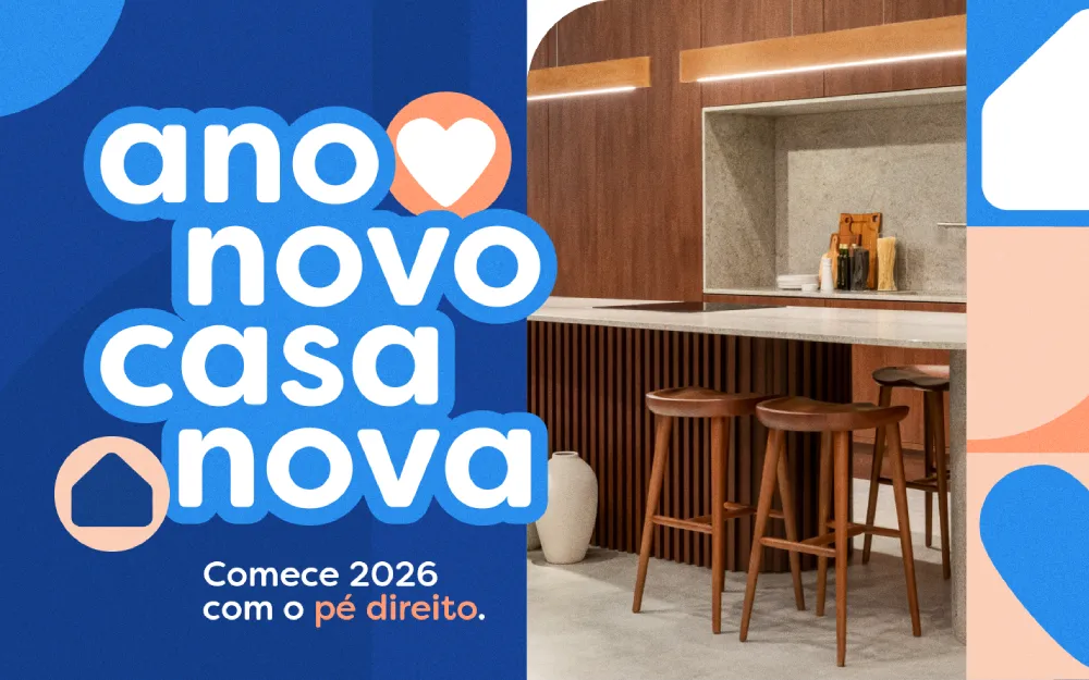 Campanha Ano Novo Casa Nova - Comece 2026 com o pé direito - Entrada para até 90 dias - Parcelamento em até 36 vezes
